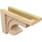 Ekena Millwork 6"W x 18"D x 12"H Classic Alma Rough Cedar Woodgrain TimberThane Corbel, Primed Tan CORUR06X18X12ALMRCPR - alternate 2